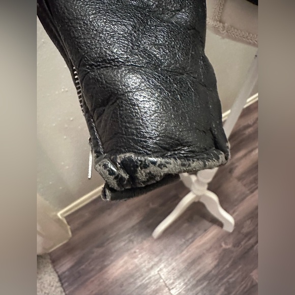 Excelled Vintage Classic Biker Leather Jacket - Picture 3 of 13